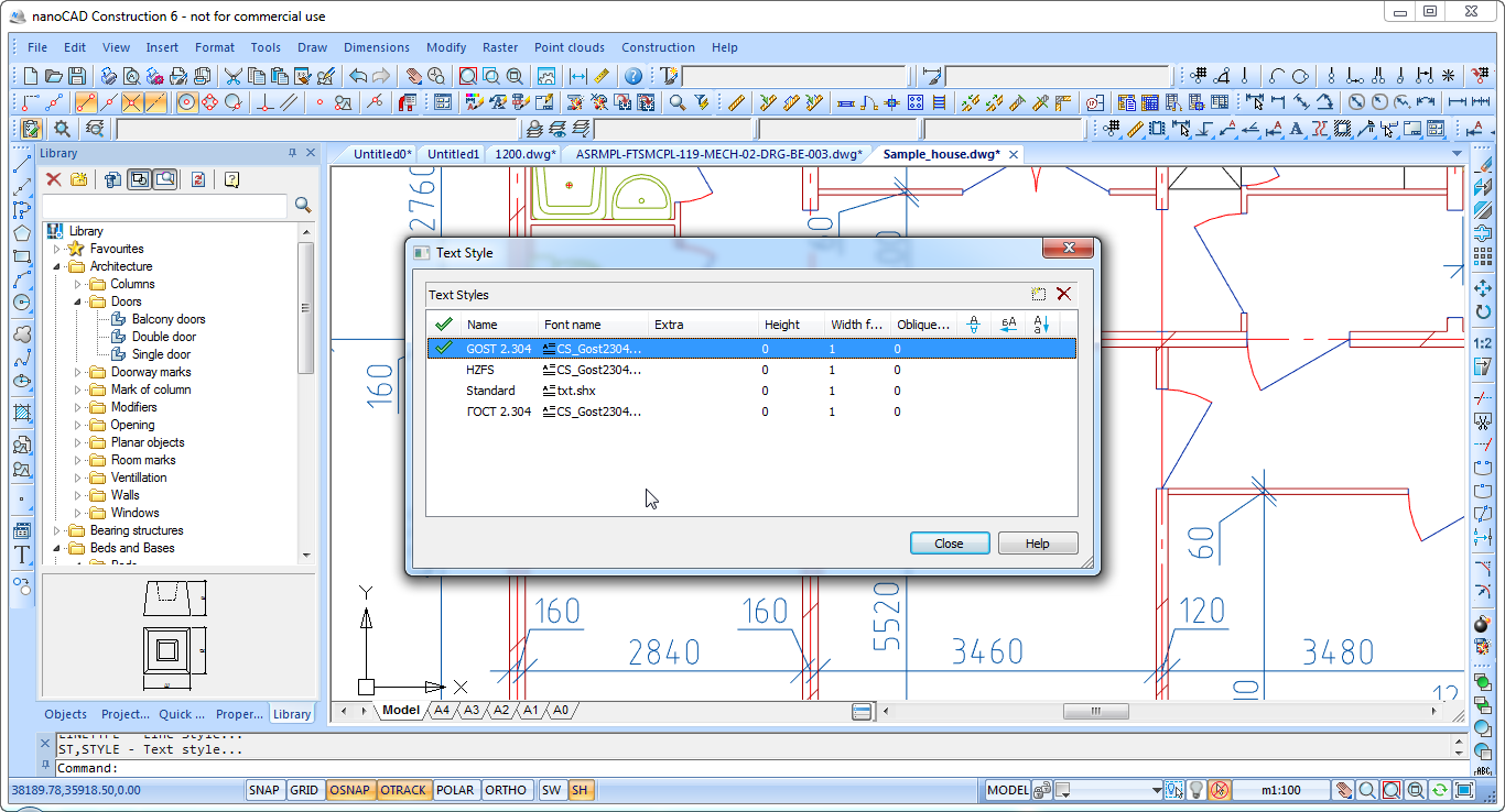 nanocad Construction